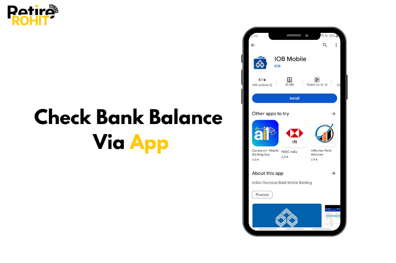 Check bank balance Via App