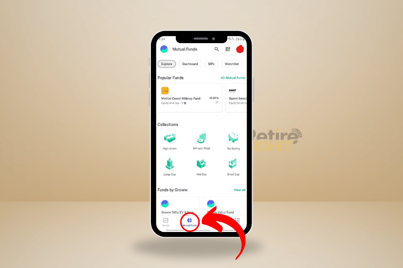 Step 1 - Click on the “Mutual Funds”