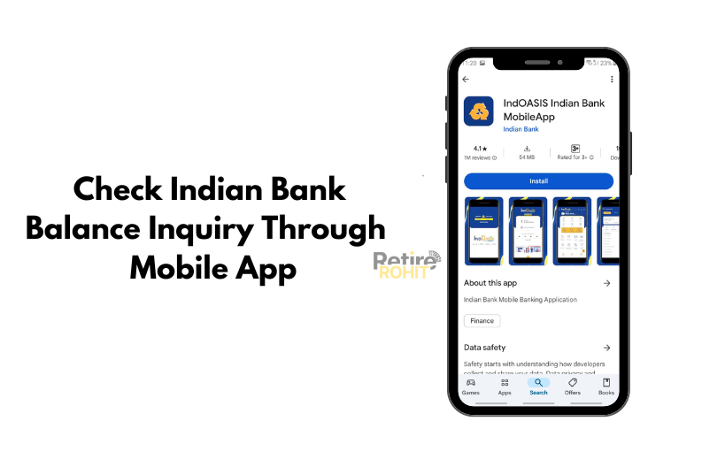 Check Indian Bank Balance Through App