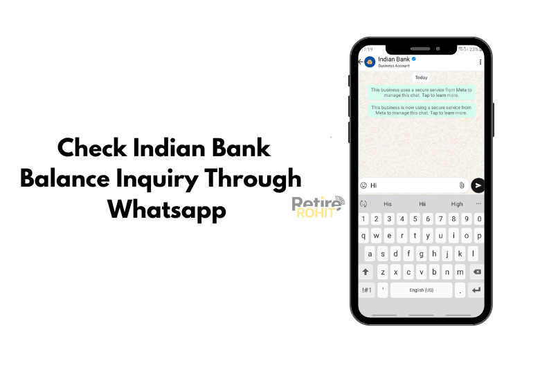 Check Indian Bank Balance Through WhatsApp