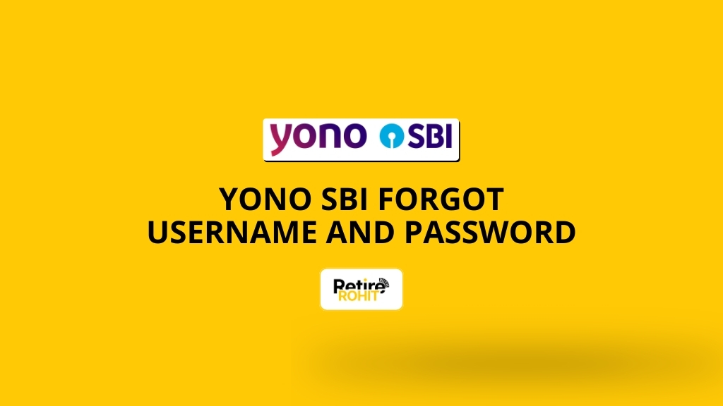 YONO SBI Forgot Username and Password