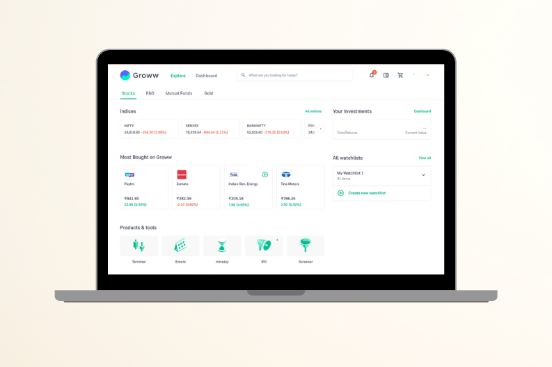 Groww Dashboard