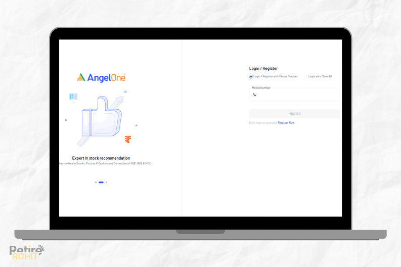 Angel One login Page