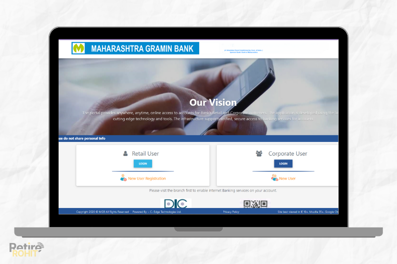 MGB Net Banking Homepage