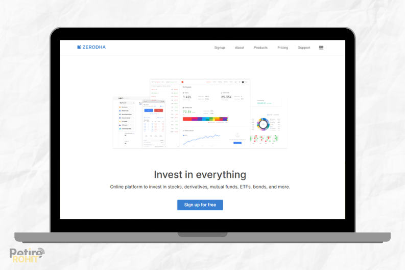 zerodha website homepage