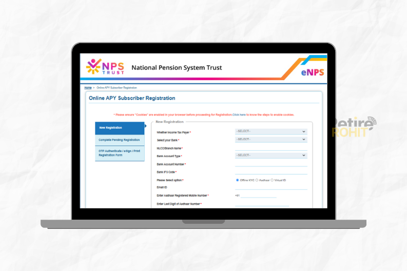 APY Subscriber Registration form