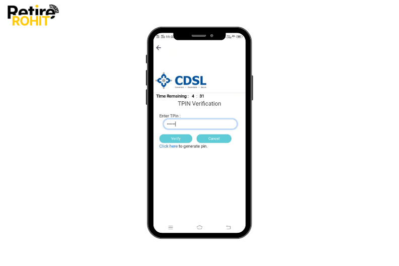 Cdsl Tpin Verification page