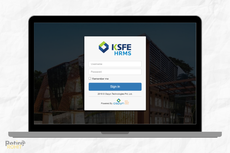 KSFE HRMS Login Page