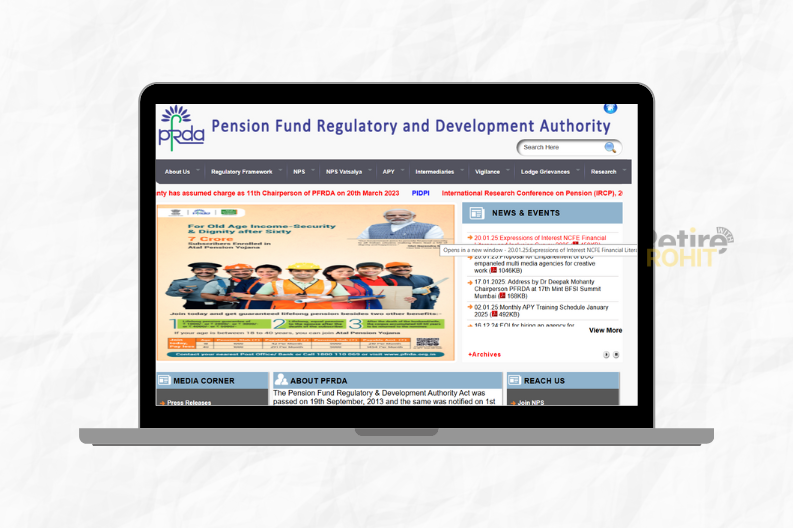 PFRDA Website Homepage