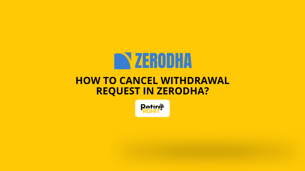 How to Cancel a Withdrawal Request in Zerodha?