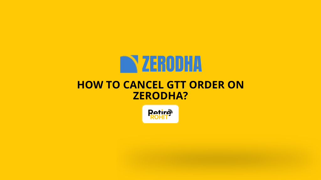 How to cancel GTT order on Zerodha?