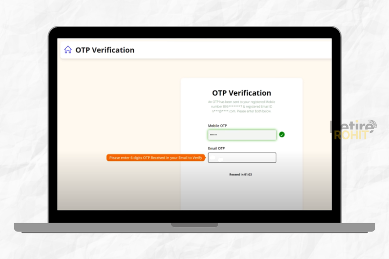 otp verification page