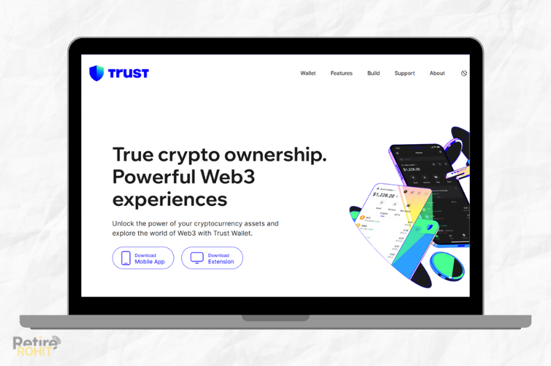 Trust website homepage