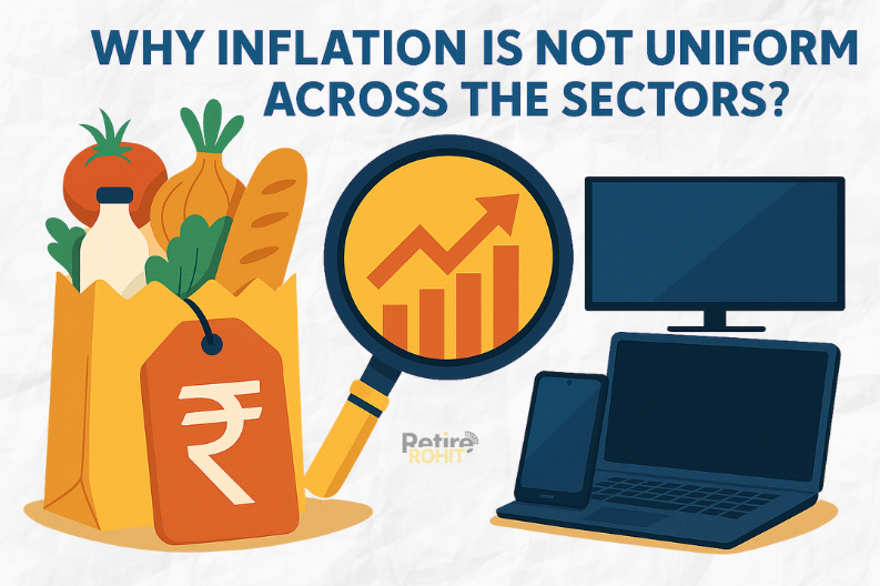This image shows that inflation rate is different among different sectors.