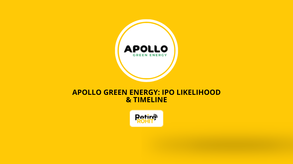 An infographic titled 'Apollo Green Energy: IPO Likelihood & Timeline'