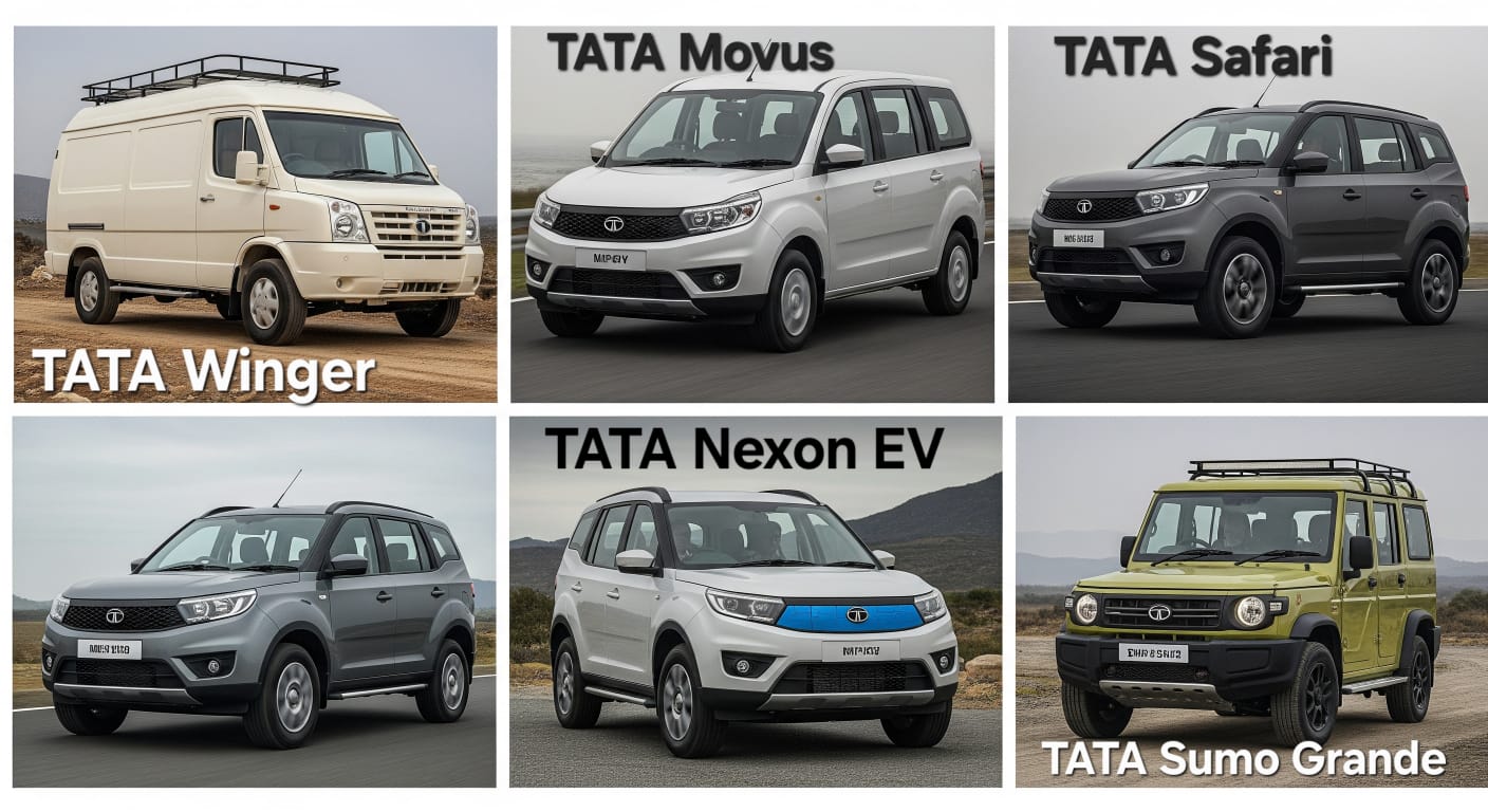 Different types of Utility Vehicles